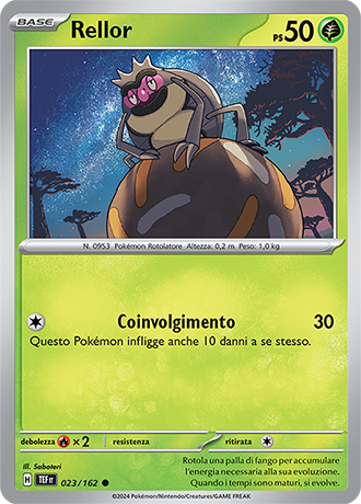 Rellor 023/162 - ITA - Near Mint - Scarlatto e Violetto - CronoForze - Carta Pokemon