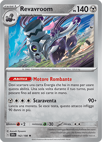 Revavroom 142/198 Holo - ITA - Near Mint - Scarlatto e Violetto - Carta Pokemon