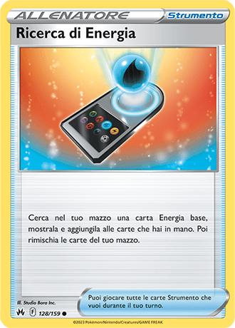 Ricerca di Energie 128/159 - ITA - Near Mint - Spada e Scudo - Zenit Regale - Carta Pokemon