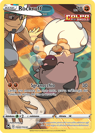 Rockruff TG07/TG30 Trainer Gallery - ITA - Near Mint - Spada e Scudo - Tempesta Argentata - Carta Pokemon