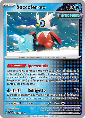 Saccoferreo 056/182 - ITA - Near Mint - Scarlatto e Violetto - Paradosso Temporale - Carta Pokemon