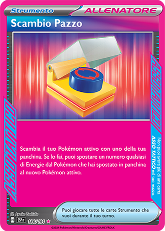 Scambio Pazzo 186/191 - ITA - Near Mint - Scarlatto e Violetto - Scintille Folgoranti - Carta Pokemon 0