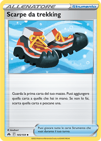 Scarpe da Trekking 145/159 Reverse Holo - ITA - Near Mint - Spada e Scudo - Zenit Regale - Carta Pokemon