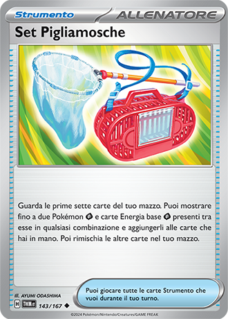 Set Pigliamosche 143/167 Reverse Holo Non Comune - ITA - Near Mint - Scarlatto e Violetto - Crepuscolo Mascherato - Carta Pokemon