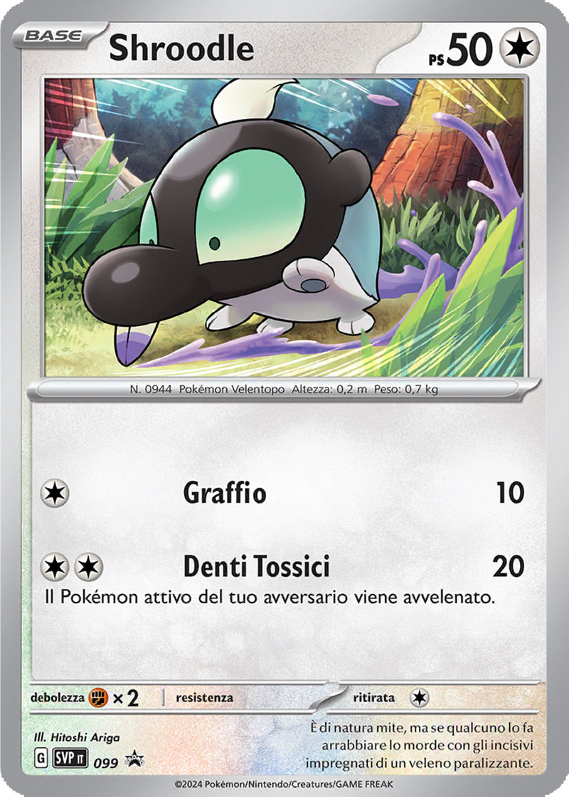 Shroodle SVP 099 Holo - ITA - Near Mint - Promo Scarlatto e Violetto - Carta Pokemon