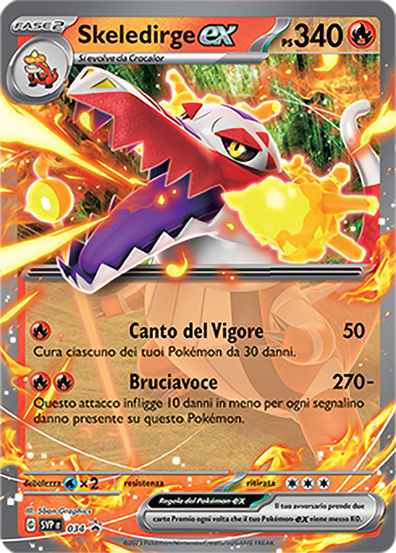 Skeledirge EX SVP 034 - ITA - Near Mint - Promo Scarlatto e Violetto - Carta Pokemon