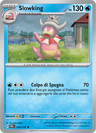 Slowking 019/131 Reverse Holo - ITA - Near Mint - Scarlatto e Violetto - Evoluzioni Prismatiche - Carta Pokemon