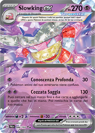 Slowking ex 086/193 - ITA - Near Mint - Scarlatto e Violetto - Evoluzioni a Paldea - Carta Pokemon