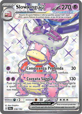 Slowking ex 238/193 Full Art - ITA - Near Mint - Scarlatto e Violetto - Evoluzioni a Paldea - Carta Pokemon