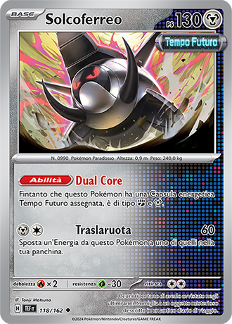 Solcoferreo 118/162 Reverse Holo - ITA - Near Mint - Scarlatto e Violetto - CronoForze - Carta Pokemon