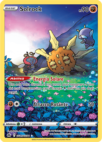 Solrock GG15/GG70 Galleria di Galar - ITA - Near Mint - Spada e Scudo - Zenit Regale - Carta Pokemon