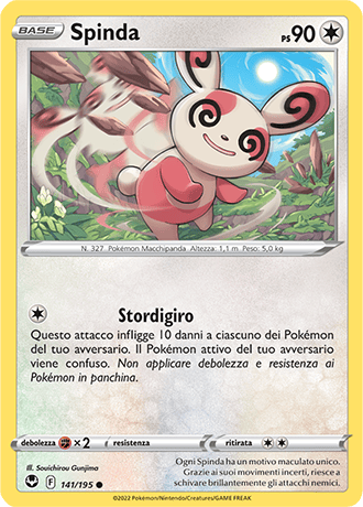 Spinda 141/195 - ITA - Near Mint - Spada e Scudo - Tempesta Argentata - Carta Pokemon