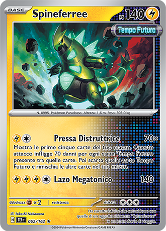 Spineferree 062/162 Holo - ITA - Near Mint - Scarlatto e Violetto - CronoForze - Carta Pokemon