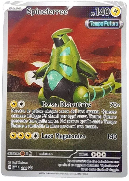 Spineferree SVP 098 - ITA - Mint Sigillata - Promo Scarlatto e Violetto - Carta Pokemon