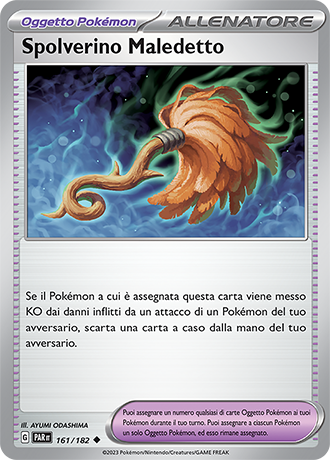 Spolverino Maledetto 161/182 - ITA - Near Mint - Scarlatto e Violetto - Paradosso Temporale - Carta Pokemon