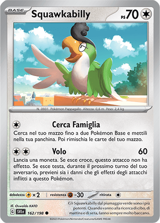 Squawkabilly 162/198 - ITA - Near Mint - Scarlatto e Violetto - Carta Pokemon