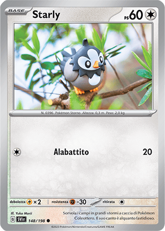 Starly 148/198 - ITA - Near Mint - Scarlatto e Violetto - Carta Pokemon