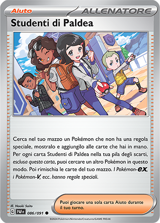 Studenti di Paldea 086/091 Reverse Holo - ITA - Near Mint - Scarlatto e Violetto - Destino di Paldea - Carta Pokemon