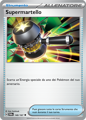 Supermartello 148/167 Reverse Holo Non Comune - ITA - Near Mint - Scarlatto e Violetto - Crepuscolo Mascherato - Carta Pokemon