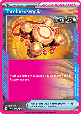 Tamburosveglia 141/162 Holo - ITA - Near Mint - Scarlatto e Violetto - CronoForze - Carta Pokemon