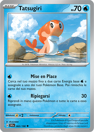 Tatsugiri 062/198 - ITA - Near Mint - Scarlatto e Violetto - Carta Pokemon