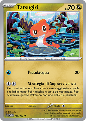 Tatsugiri 141/182 - ITA - Near Mint - Scarlatto e Violetto - Paradosso Temporale - Carta Pokemon