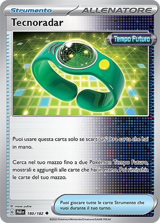 Tecnoradar 180/182 - ITA - Near Mint - Scarlatto e Violetto - Paradosso Temporale - Carta Pokemon