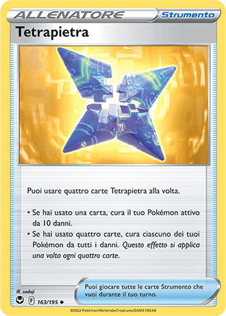 Tetrapietra 163/195 - ITA - Near Mint - Spada e Scudo - Tempesta Argentata - Carta Pokemon