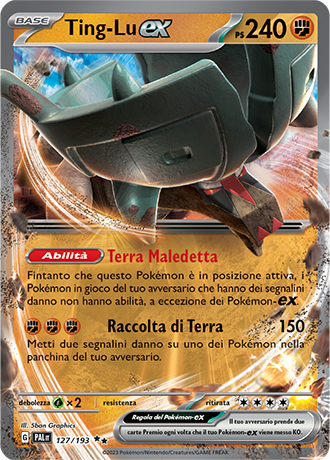 Ting-Lu ex 127/193 - ITA - Near Mint - Scarlatto e Violetto - Evoluzioni a Paldea - Carta Pokemon