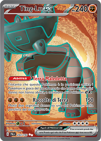 Ting-Lu ex 243/193 Full Art - ITA - Near Mint - Scarlatto e Violetto - Evoluzioni a Paldea - Carta Pokemon