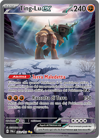 Ting-Lu ex 263/193 Alternative Art - ITA - Near Mint - Scarlatto e Violetto - Evoluzioni a Paldea - Carta Pokemon