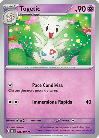 Togetic 084/197 - ITA - Near Mint - Scarlatto e Violetto - Ossidiana Infuocata - Carta Pokemon