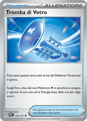 Tromba di Vetro 110/131 Reverse Holo Pokéball - ITA - Near Mint - Scarlatto e Violetto - Evoluzioni Prismatiche - Carta Pokemon