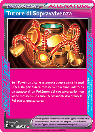 Tutore di Sopravvivenza 164/167 Rara Asso Tattico - ITA - Near Mint - Scarlatto e Violetto - Crepuscolo Mascherato - Carta Pokemon