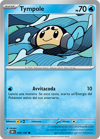 Tympole 050/197 - ITA - Near Mint - Scarlatto e Violetto - Ossidiana Infuocata - Carta Pokemon