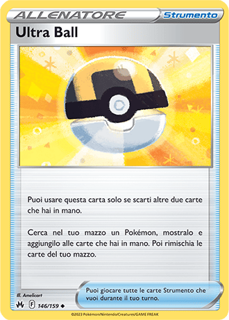 Ultra Ball 146/159 - ITA - Near Mint - Spada e Scudo - Zenit Regale - Carta Pokemon