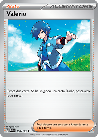 Valerio 180/193 - ITA - Near Mint - Scarlatto e Violetto - Evoluzioni a Paldea - Carta Pokemon