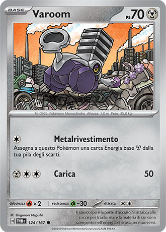 Varoom 124/167 Comune - ITA - Near Mint - Scarlatto e Violetto - Crepuscolo Mascherato - Carta Pokemon