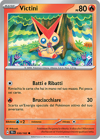 Victini 030/162 - ITA - Near Mint - Scarlatto e Violetto - CronoForze - Carta Pokemon