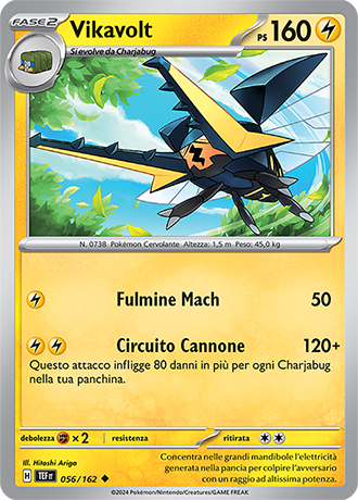 Vikavolt 056/162 - ITA - Near Mint - Scarlatto e Violetto - CronoForze - Carta Pokemon