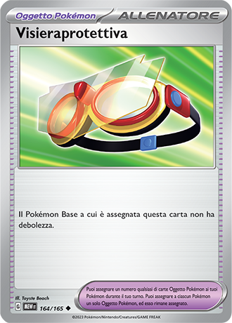 Visieraprotettiva 164/165 Reverse Holo - ITA - Near Mint - Scarlatto e Violetto - 151 - Carta Pokemon