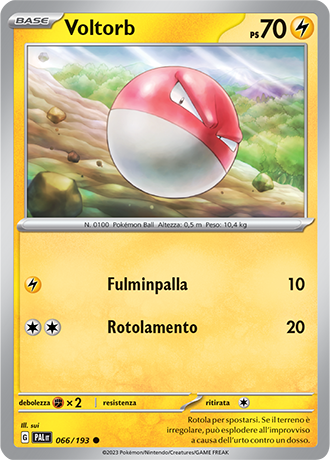 Voltorb 066/193 - ITA - Near Mint - Scarlatto e Violetto - Evoluzioni a Paldea - Carta Pokemon