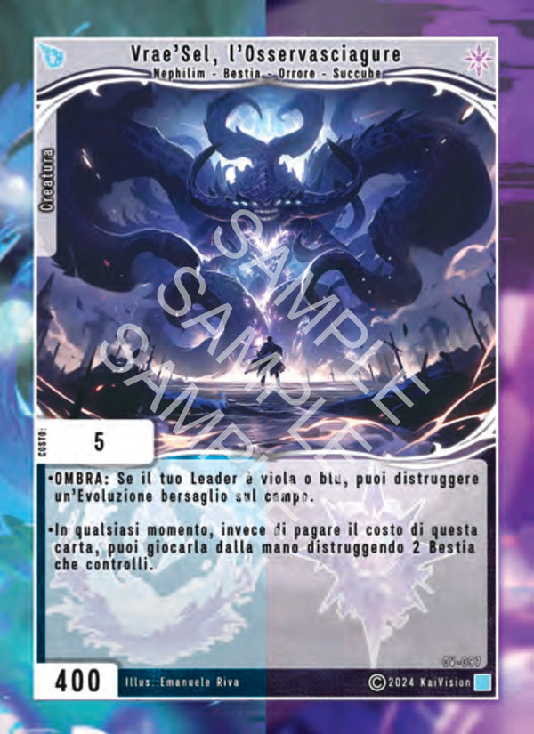 Vrae'Sel, l'Osservasciagure OV - 097 Non Comune - 1a Edizione - ITA - Near Mint - Oppressione Vacua - Carta Creatures of Exo