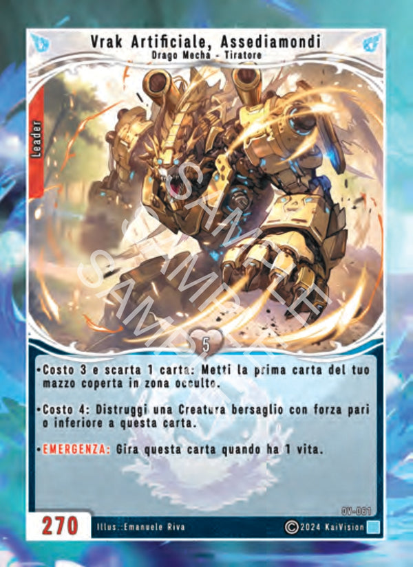 Vrak Artificiale, Assediamondi OV - 061 Non Comune - 1a Edizione - ITA - Near Mint - Oppressione Vacua - Carta Creatures of Exo