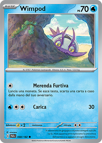 Wimpod 048/182 - ITA - Near Mint - Scarlatto e Violetto - Paradosso Temporale - Carta Pokemon