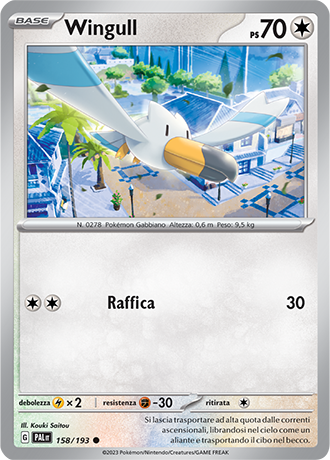 Wingull 158/193 - ITA - Near Mint - Scarlatto e Violetto - Evoluzioni a Paldea - Carta Pokemon