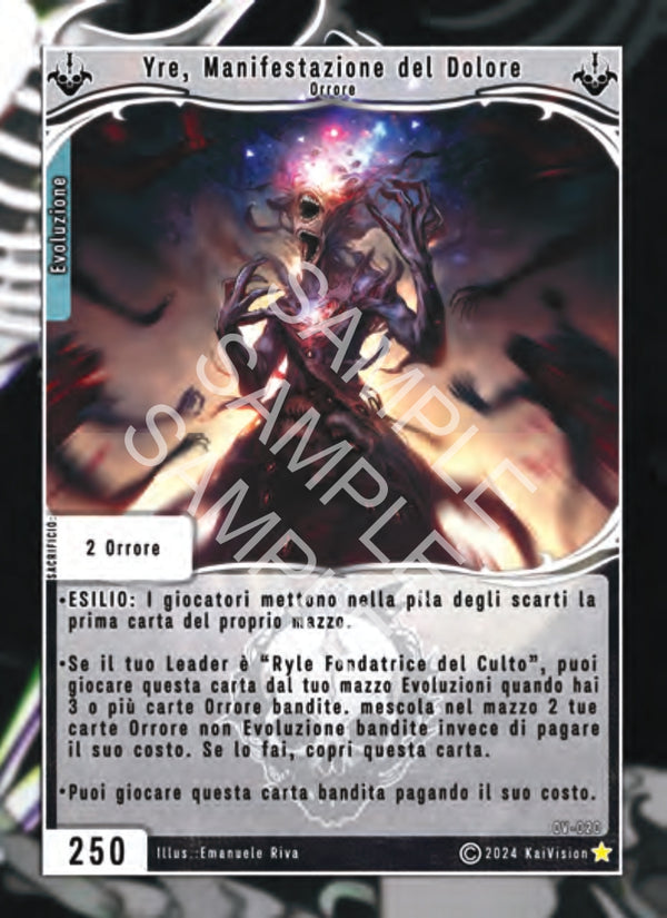 Yre, Manifestazione del Dolore OV - 020 Rara Foil - 1a Edizione - ITA - Near Mint - Oppressione Vacua - Carta Creatures of Exo