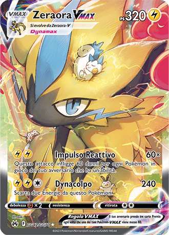 Zeraora V MAX GG42/GG70 Galleria di Galar - ITA - Near Mint - Spada e Scudo - Zenit Regale - Carta Pokemon