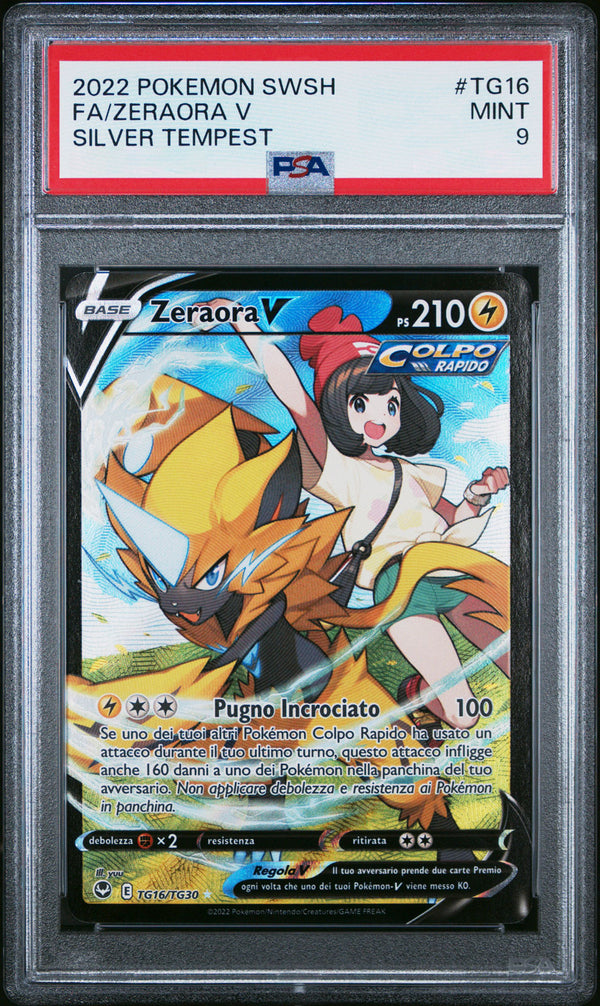 Zeraora-V TG16/TG30 Trainer Gallery - ITA - Mint - Gradata PSA 9 - Spada e Scudo - Tempesta Argentata - Carta Pokemon